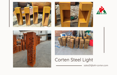 Corten Steel Outdoor Light